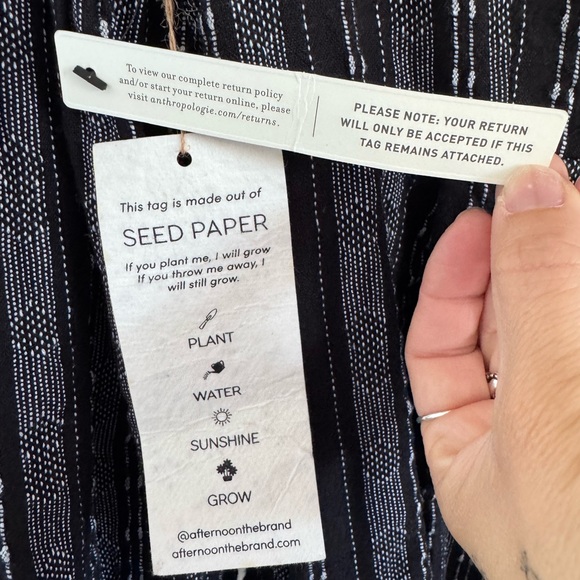 New Anthropologie x AFTERNOON Siobhan Tunic Dress size 4 Black Long Sleeve - Picture 10 of 15